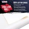 U.S. Art Supply 12-Ounce Triple Primed Gesso 24" Wide x 6' Long (2 Yards), 100% Cotton, Acid-Free - Unstretched Canvas Rolls for Painting, Oil & Acrylic, Murals - Cut To Frame Size